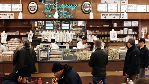 Delicatessens like Katz’s are the brick and mortar expression of the American immigrant experience (Spencer Platt/Getty)