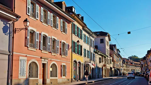 Olga Kolos/Alamy Carouge, 3km south of the city, has a more chilled-out vibe (Credit: Olga Kolos/Alamy)