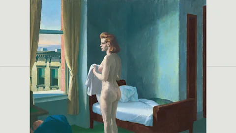 Morning In a City (1944 In Hopper’s Morning in a City, Laing says, “the mood is peaceful, and yet the faintest tremor of unease is discernible” (Credit: Morning In a City (1944)/Edward Hopper/Alamy)