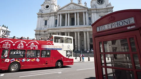 Getty Images The design of the Auto-Mate is supposed to mimic London icons likes buses and telephone boxes (Credit: Getty Images)