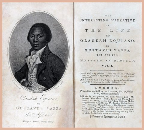 Front cover of the autobiography of Olaudah Equiano