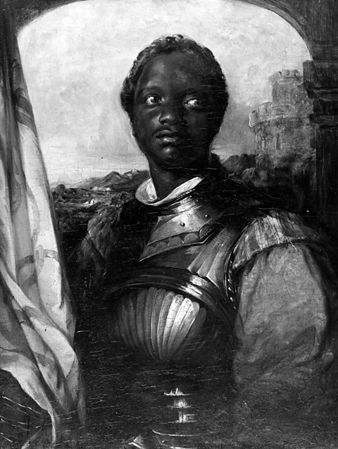 Painting of the actor Ira Aldridge, possibly in the role of Othello.