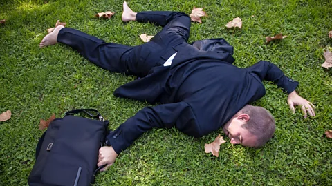 Alamy Falling flat on your face has its upside. (Credit: Alamy)