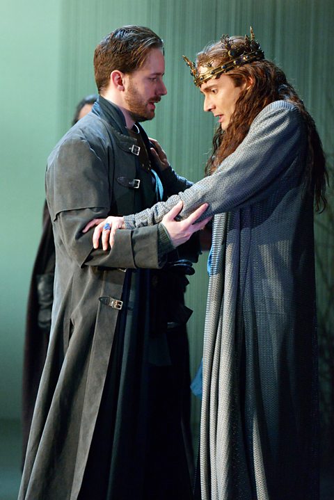 Sam Marks as Aumerle and David Tennant in Richard II, Barbican. 