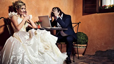 iStock Honeymoon hangover? Financial problems can crop up from day one. (Credit: iStock)