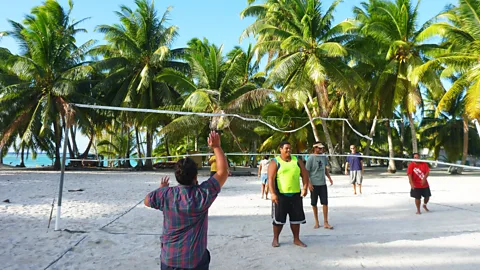 Rob Roberts Every day, the locals meet to play volleyball at 4pm (Credit: Rob Roberts)