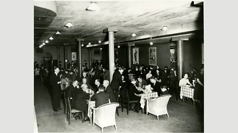 Bank of England The Bank’s gold vaults were used as a staff canteen in the 1930s (Credit: Bank of England)