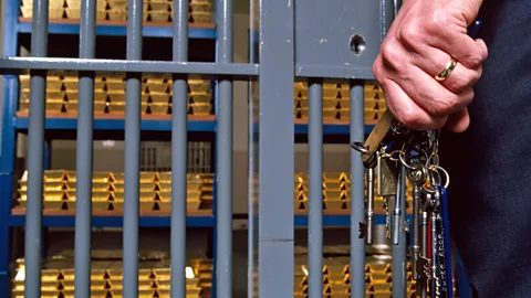 David Levenson/Alamy A number of keys are needed to access the Bank’s gold vaults (Credit: David Levenson/Alamy)