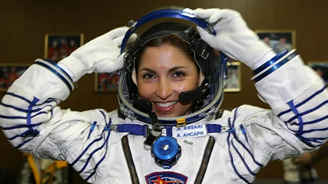 Getty Images Entrepreneur Anousheh Ansari was one 'space tourist' who used Space Adventures to visit the ISS (Credit: Getty Images)