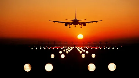 Getty Images Planes are easy to track, but there can often be electromagnetic interference around airports (Credit: Getty Images)