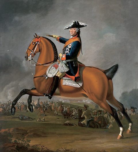 Portrait of the horseman Friedrich II the Great