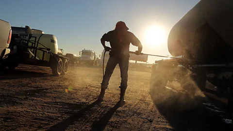 Getty Images The massive growth in fracking in the US has created a large appetite for sand, which is used in the process (Credit: Getty Images)