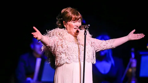 Rex Features Like Florence, Susan Boyle faced giggles from the audience – but these were soon silenced when she opened her mouth to sing (Credit: Rex Features)