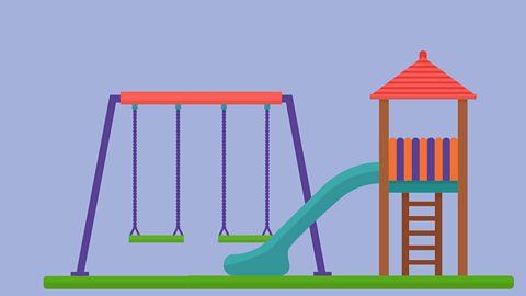 Swings, slides and playground rides