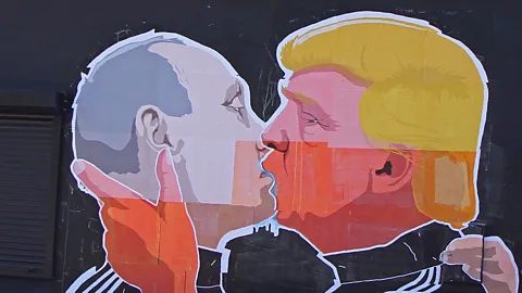 Petras Malukas/AFP/Getty Images A mural by Mindaugas Bonanu (Credit: Petras Malukas/AFP/Getty Images)