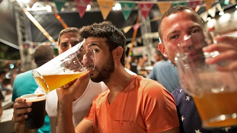 Menahem Kahana/Getty In a part of the world where Jesus is believed to have turned water to wine, enterprising Israelis are opting for beer (Credit: Menahem Kahana/Getty)