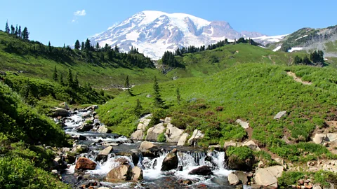 Annika Hipple Mount Rainier is the most glaciated peak in the lower 48 United States (Credit: Annika Hipple)