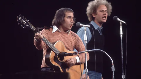 Getty Images The lyrics of Simon’s new album contrast with the aloof words he wrote as part of Simon and Garfunkel (Credit: Getty Images)
