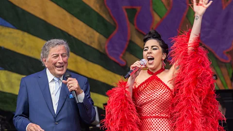 Getty Images In his 80s, Tony Bennett has reinvented himself by collaborating with Lady Gaga (Credit: Getty Images)