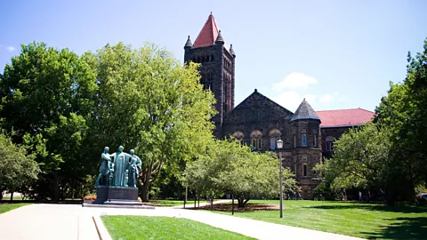 Alamy University of Illinois at Urbana-Champaign has one of the largest concentrations of Chinese students in the US, including a group of a dozen luxury car owners. (Credit: Alamy)