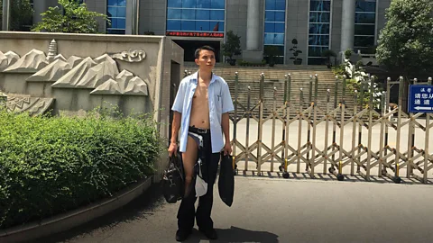 The man who had his clothes torn off