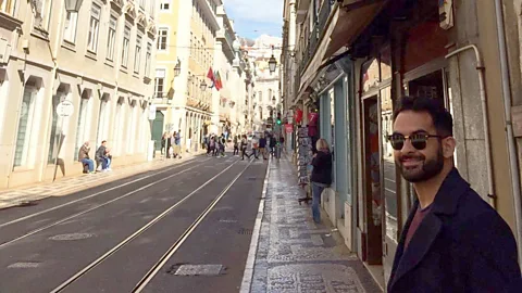 Tariq El-Asad Based in Lisbon, Tariq El-Asad enjoys leisurely lunch breaks outside and walks past ancient architecture in one of the world’s oldest cities. (Credit: Tariq El-Asad)