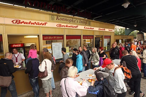 Adam Berry, Stringer/Getty Konnopke Imbis has been serving sausage since 1930 (Credit: Adam Berry, Stringer/Getty)