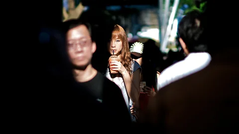 Danny Santos Danny Santos photographed this as part of his A Face in the Crowd project, finding the individual in the group (Credit: Danny Santos)