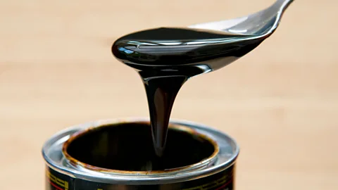 Getty Images Molasses is the tar-like by-product that emerges when sugar cane is put through a centrifuge (Credit: Getty Images)