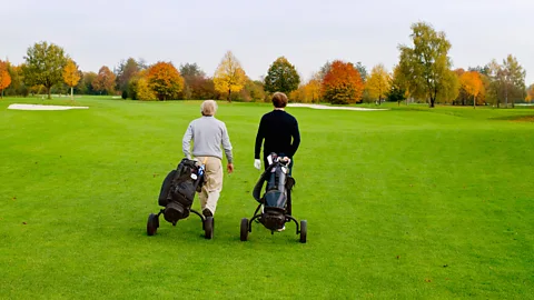 Alamy If you want to retire at 50 you need a plan for how to spend the next 35-40 years – as Peter Brooke says, it's a lot of golf! (Credit: Alamy)