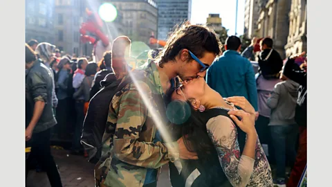 Ignacio Lehmann According to surveys, less than half of Generation Z identify as "100% heterosexual", suggesting more and more people have embraced their sexual fluidity (Credit: Ignacio Lehmann)