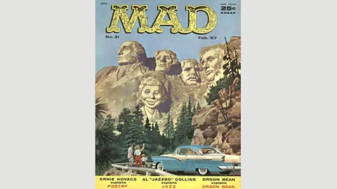 Mad Magazine Mad Magazine is just one of many magazines, films, and TV shows to make fun of Mt Rushmore, which was initially intended to drive tourism to South Dakota (Credit: Mad Magazine)