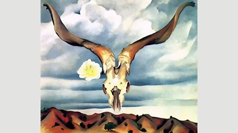 The Brooklyn Museum Some critics say the skull paintings are a comment on the Depression, while for others they simply represent the realities of frontier country (Credit: The Brooklyn Museum)