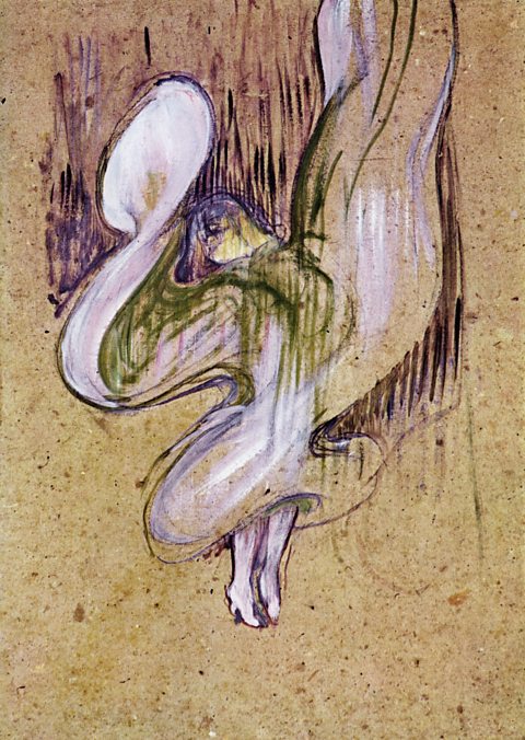 Loïe Fuller in the ‘Folies Bergere’, Henri De Toulouse-Lautrec, 1893, oil on cardboard, Archivart / Alamy Stock Photo