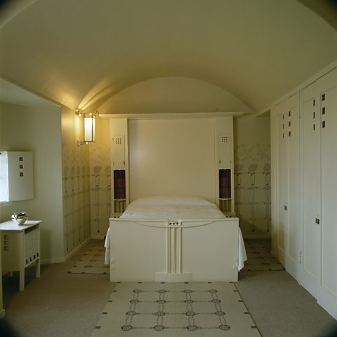 The Master Bedroom in the Hill House, Charles Rennie Mackintosh, 1902-1904