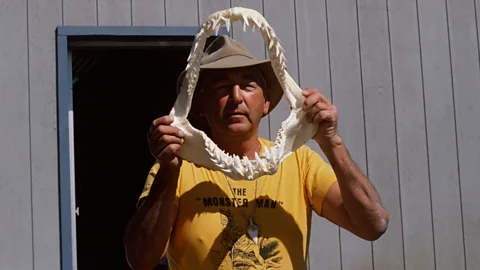 Getty Images Benchley recorded the exploits of Frank Mundus, the fisherman who landed a record great white (Credit: Getty Images)