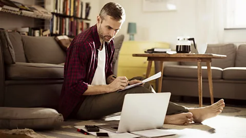 iStock Can’t help spending the weekend hunched over your laptop? Perhaps you need a change of mindset (Credit: iStock)