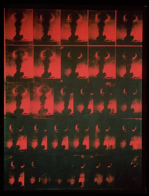 Atomic Bomb: Red Explosion, Andy Warhol, 1965, silkscreen