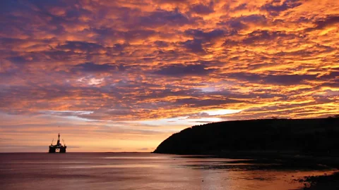 Getty Images Disposing of an sea-based oil rig is a particularly challenging job for engineers (Credit: Getty Images)