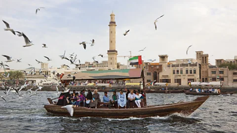 Getty Images A water taxi in Dubai Creek (Credit: Getty Images)