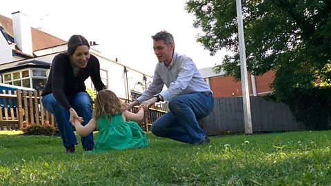 James Cridland Cridland at home with his family in Brisbane (Credit: James Cridland)