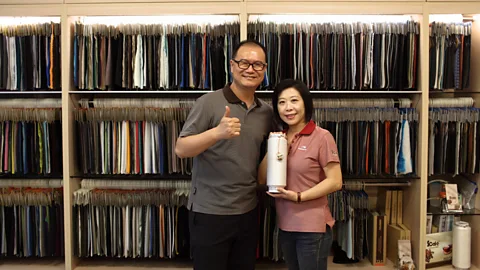 Singtex Taiwan-based textile firm Singtex’s coffee-infused S.Cafe fabric brand was dreamt up by chairman Jason Chen after a trip to a coffee shop with wife Amy (Credit: Singtex)