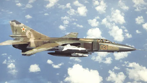 US Department of Defense In the 1980s, a Soviet MiG flew hundreds of miles after its pilot ejected after an engine failure (Credit: US Department of Defense)