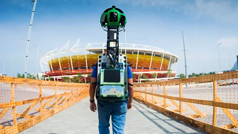 Google Approaching the Olympic stadium in Rio (Credit: Google)