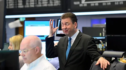 Thomas Lohnes/Getty Images Reactions at the Frankfurt Stock exchange the day after a majority of the British public vote to leave the European Union  (Credit:Thomas Lohnes/Getty Images)