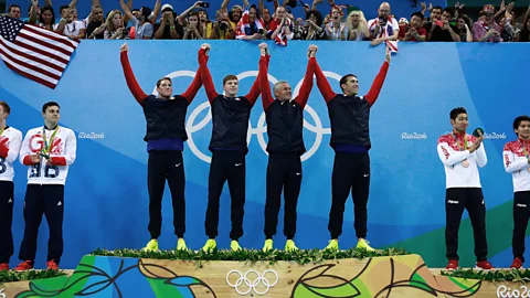 Getty Athletes were said by commentators to have ‘medalled’ and ‘podiumed’ at the Rio Olympics (Credit: Getty Images)