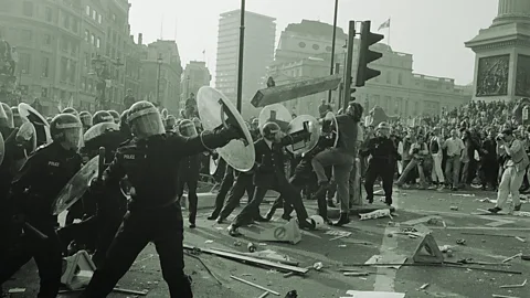 Getty Images Troubling news events can inspire dark satire, which may help unite people in their shared values (Credit: Getty Images)