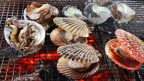 Mike MacEacheran The Ama used to reap enormous amounts of shellfish - but these days they are victims of commercial fishing (Credit: Mike MacEacheran)