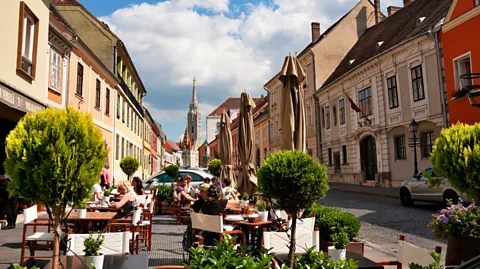 Monica Goslin / VWPics / Alamy Locals can enjoy the numerous cafes around Budapest (Credit: Monica Goslin / VWPics / Alamy)