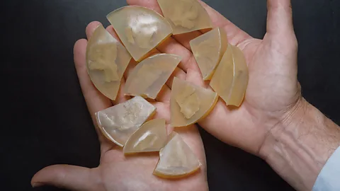 Getty Images The dissected brain of Albert Einstein was removed by pathologist Thomas Harvey shortly after his death, along with the physicist’s eyes (Credit: Getty Images)